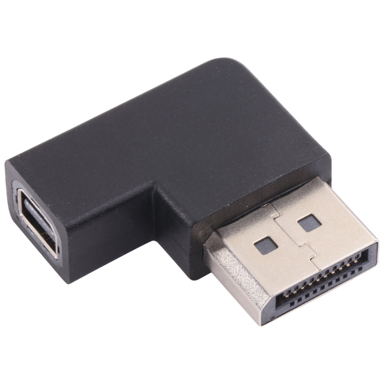 Adattatore a gomito DisplayPort maschio da 8K a Mini DisplayPort femmina, DP Male to Mini DP Female Elbow