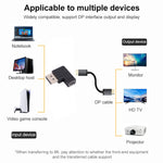 Adattatore a gomito DisplayPort maschio da 8K a Mini DisplayPort femmina, DP Male to Mini DP Female Elbow