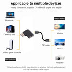 Adattatore a gomito DisplayPort maschio a DisplayPort femmina 8K, DP Male to DP Female Elbow