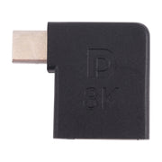 Adattatore a gomito Mini DisplayPort maschio a DisplayPort femmina 8K, Mini DP Male to DP Female Elbow