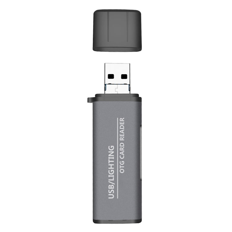 118 Interfacce USB 2 in 1 + 8 pin Disco flash USB/scheda di memoria Lettore di schede OTG per sistema IOS Telefono cellulare/computer