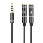 Cavo adattatore da 2 x 3,5 mm femmina a 3,5 mm maschio, 2 x 3.5mm Female to 3.5mm Male