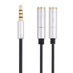 Cavo adattatore da 2 x 3,5 mm femmina a 3,5 mm maschio, 2 x 3.5mm Female to 3.5mm Male