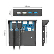 Hub dati pannello frontale USB 3.0 da 0,6 M 2+2 porte, 2+2 Ports