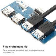 Hub dati pannello frontale USB 3.0 da 0,6 M 2+2 porte, 2+2 Ports