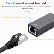Cavo adattatore Gigabit USB 3.0 AM a RJ45, lunghezza: 20 cm