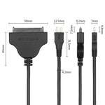 Cavo USB Type-C / USB-C a SATA 2 7+15 Easy Drive, lunghezza: 20 cm