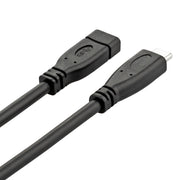 Cavo adattatore USB 3.1 Type-C/USB-C maschio a Type-C/USB-C femmina Gen2, lunghezza: 20 cm, Length: 20cm