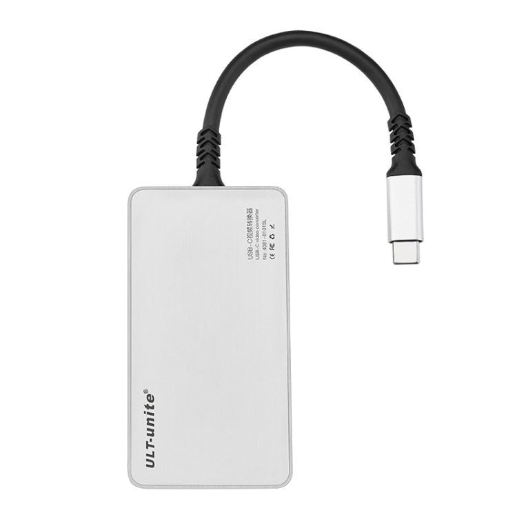 ULT-unite 5 in 1 USB-C/Tipo-C a audio da 3,5 mm + VGA + DP + HDMI + Porta PD Adattatore HUB multifunzione