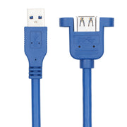 Cavo di prolunga USB 3.0 maschio-femmina con dado a vite, lunghezza cavo: 2 m, 2m