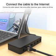 Onten OT-65002 Docking station multifunzione 12 in 1 tipo C + USB + RJ45 + HDMI