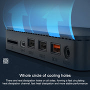 Onten OT-65002 Docking station multifunzione 12 in 1 tipo C + USB + RJ45 + HDMI