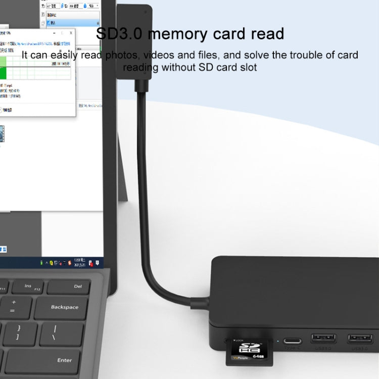 Onten OT-65002 Docking station multifunzione 12 in 1 tipo C + USB + RJ45 + HDMI
