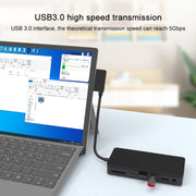 Onten OT-65002 Docking station multifunzione 12 in 1 tipo C + USB + RJ45 + HDMI