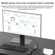 Onten OT-95123 Docking station multifunzione 5 in 1 tipo C + USB + HDMI, lunghezza cavo: 145 mm