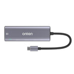 Onten OT-95123 Docking station multifunzione 5 in 1 tipo C + USB + HDMI, lunghezza cavo: 145 mm