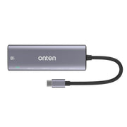 Onten OT-95123 Docking station multifunzione 5 in 1 tipo C + USB + HDMI, lunghezza cavo: 145 mm