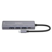Onten OT-95123 Docking station multifunzione 5 in 1 tipo C + USB + HDMI, lunghezza cavo: 145 mm