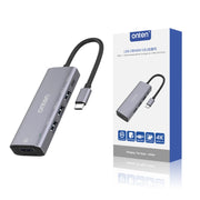 Onten OT-95123 Docking station multifunzione 5 in 1 tipo C + USB + HDMI, lunghezza cavo: 145 mm