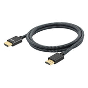 Cavo intrecciato in nylon maschio-maschio HDMI 2.0 con testa placcata oro ULT-unite, lunghezza cavo: 2 m, 2m