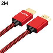 Cavo intrecciato in nylon maschio-maschio HDMI 2.0 con testa placcata oro ULT-unite, lunghezza cavo: 2 m, 2m