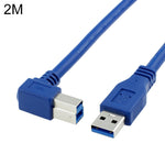 Cavo USB 3.0 tipo A angolo 90° a tipo B 2 m