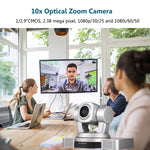 YANS YS-H810DSY Telecamera per videoconferenze con obiettivo zoom 1080P HD 10X con telecomando, presa americana