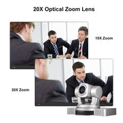 YANS YS-H820DSY Telecamera per videoconferenze con obiettivo zoom 1080P HD 20X con telecomando, presa americana