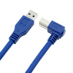 Cavo USB 3.0 tipo A angolo 90° a tipo B 2,5 m