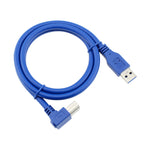 Cavo USB 3.0 A maschio angolo 90° tipo B 3 metri