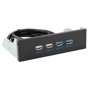Pannello frontale 2 x USB 3.0 + 2 x USB 2.0 unità ottica, 2 x USB 3.0 + 2 x USB 2.0