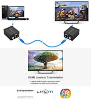 Trasmettitore extender segnale VGA a RJ45 + cavo Ethernet convertitore ricevitore, distanza di trasmissione: 60 m, Transmission Distance: 60m