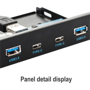 Pannello frontale: 2 x USB 3.0 + 2 x unità floppy USB-C/Type-C, 2 x USB 3.0 + 2 x Type-C