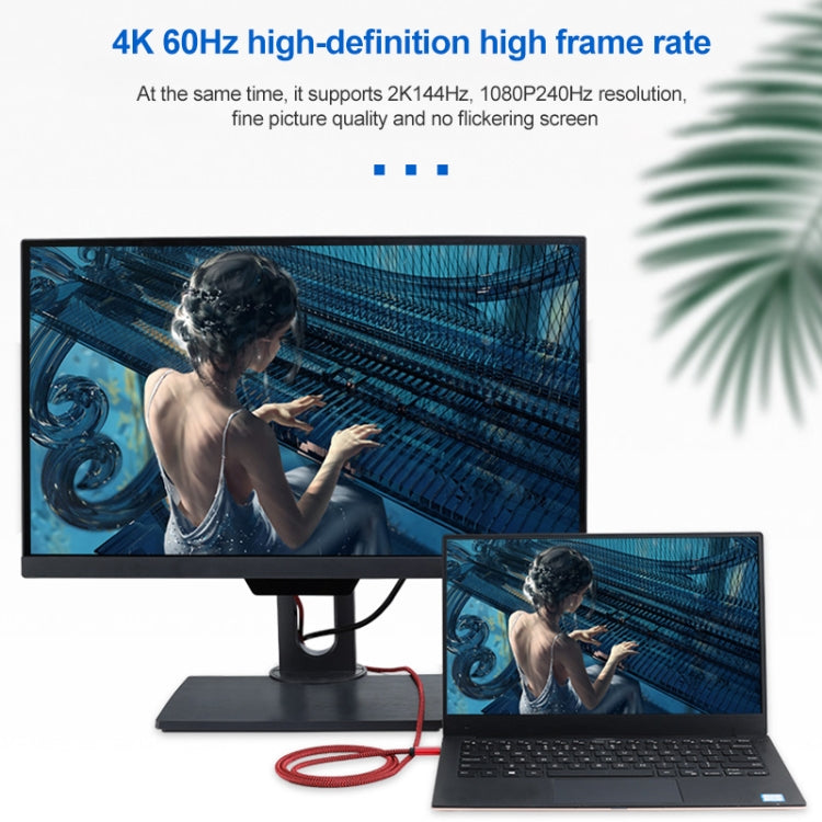 Cavo adattatore USB-C maschio a DisplayPort maschio 4K 60Hz 1,8m