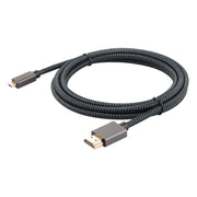 Cavo intrecciato in nylon intrecciato con testa placcata oro ULT-unite da HDMI maschio a micro HDMI maschio, lunghezza cavo: 2 m, 2m