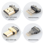 Cavo intrecciato in nylon intrecciato con testa placcata oro ULT-unite da HDMI maschio a micro HDMI maschio, lunghezza cavo: 2 m, 2m