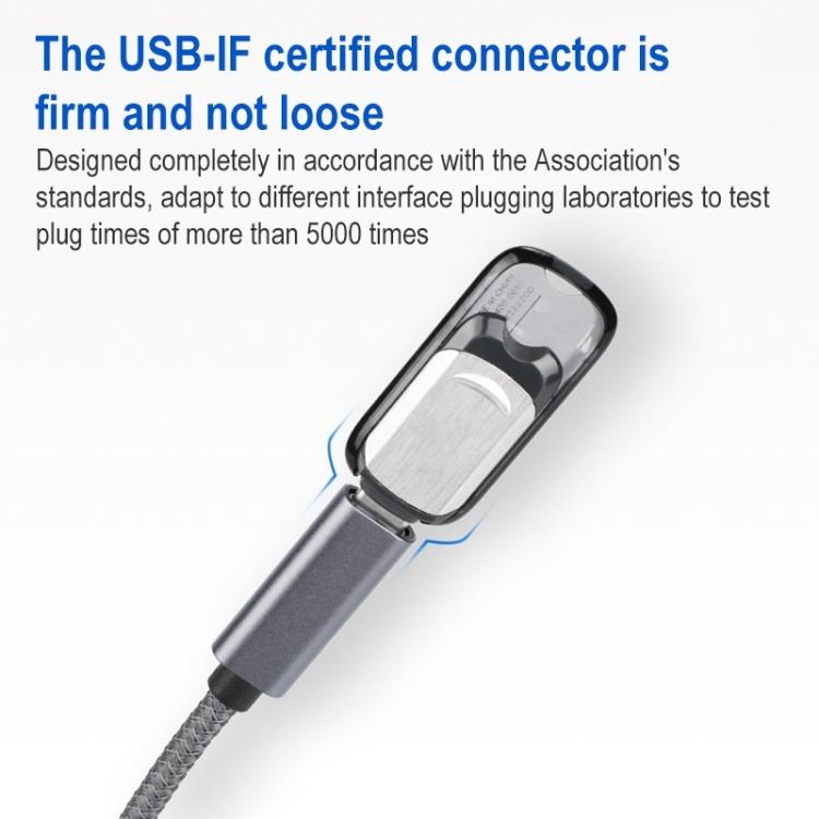 Cavo prolunga USB 3.0 maschio a USB-C femmina 12cm