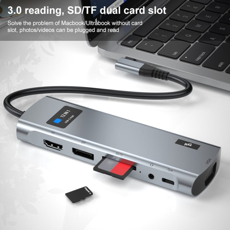 Adattatore HUB USB-C 12 in 1 docking station Z261
