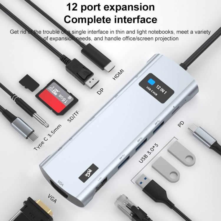 Adattatore HUB USB-C 12 in 1 docking station Z261