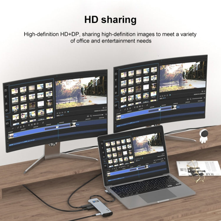 Adattatore HUB USB-C 12 in 1 docking station Z261