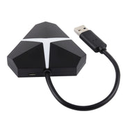 Adattatore HUB USB 3.0 super veloce a 4 porte da 5 Gbps, lunghezza del cavo: circa 20 cm, USB 3.0 HUB (Black), USB 3.0 HUB (White)