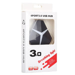 Adattatore HUB USB 3.0 super veloce a 4 porte da 5 Gbps, lunghezza del cavo: circa 20 cm, USB 3.0 HUB (Black), USB 3.0 HUB (White)