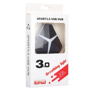 Adattatore HUB USB 3.0 super veloce a 4 porte da 5 Gbps, lunghezza del cavo: circa 20 cm, USB 3.0 HUB (Black), USB 3.0 HUB (White)