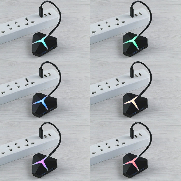 Adattatore HUB USB 3.0 super veloce a 4 porte da 5 Gbps, lunghezza del cavo: circa 20 cm, USB 3.0 HUB (Black), USB 3.0 HUB (White)