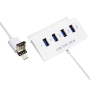 H-506 Docking station OTG HUB 4 in 1 da Micro USB / USB a 4 USB 2.0 con funzione di supporto