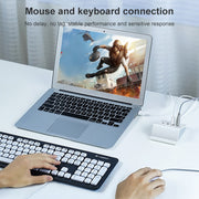 H-506 Docking station OTG HUB 4 in 1 da Micro USB / USB a 4 USB 2.0 con funzione di supporto