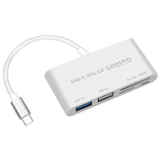 COMBO T-693 Slot per scheda 5 in 1 da USB-C/Tipo-C a SD/TF/Micro SD + USB 3.0 + Porte USB 2.0 Lettore di schede HUB OTG