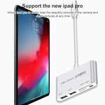Hub USB-C 5 in 1 con lettore schede SD TF Micro SD e porte USB