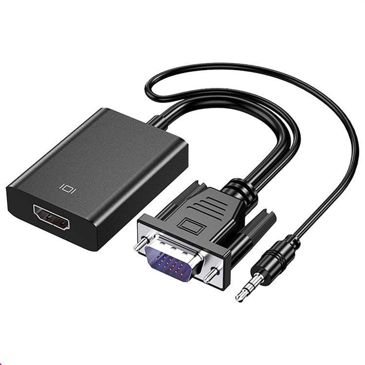 Convertitore VGA maschio a HDMI femmina 1080P HDCO-VGAM2 con cavo audio da 3,5 mm, HDCO-VGAM2