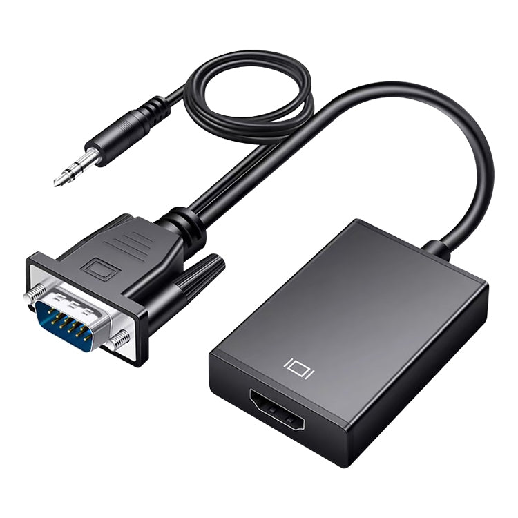 Convertitore VGA maschio a HDMI femmina 1080P HDCO-VGAM2 con cavo audio da 3,5 mm, HDCO-VGAM2